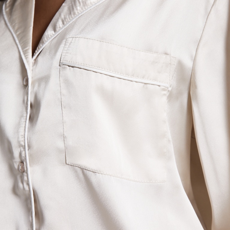Satin pj shirt "Marina"